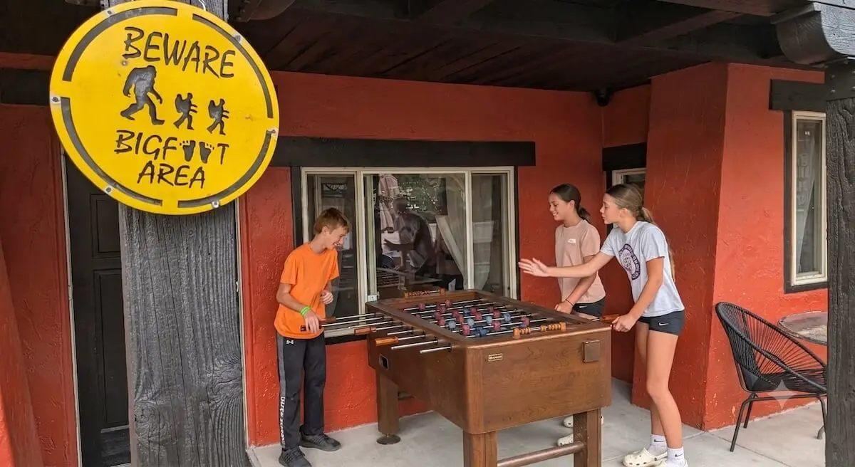 Foosball table at Mountain Oasis